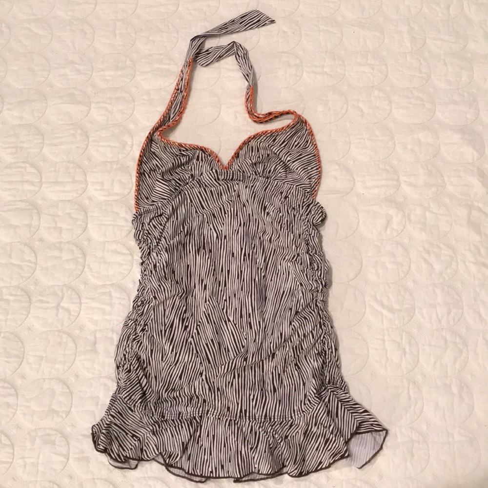 {Kenneth Cole Reaction} Retro Skirt Halter Suit SM